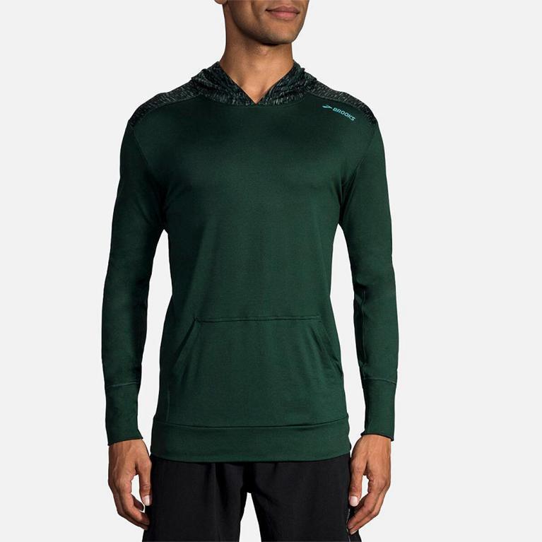 Brooks Men's DASH Running Jackets - Green - Canada (FSWHC-6298)